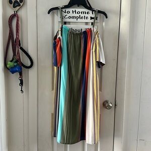 Cute summer off the shoulder dress.